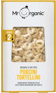 Mr Organic Organic And Egg Free Porcini Tortellii, 250 G, 6 Pieces Per Carton